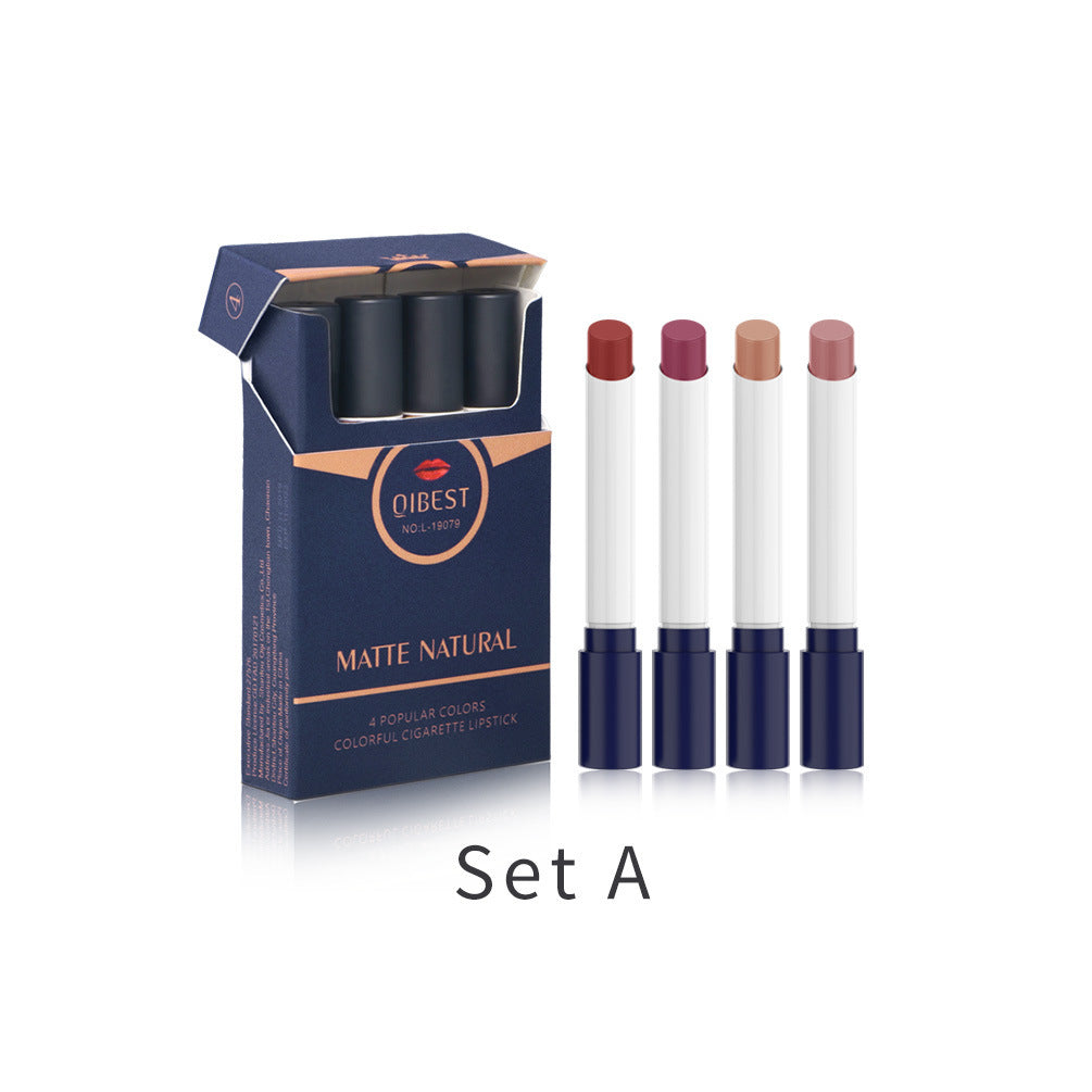 Long lasting cigarette tube lipstick set