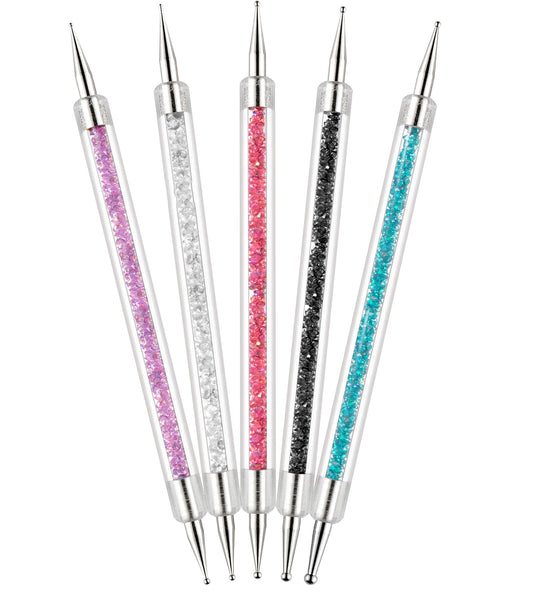 Crystal Clear Nail Set Tool With Rhinestones