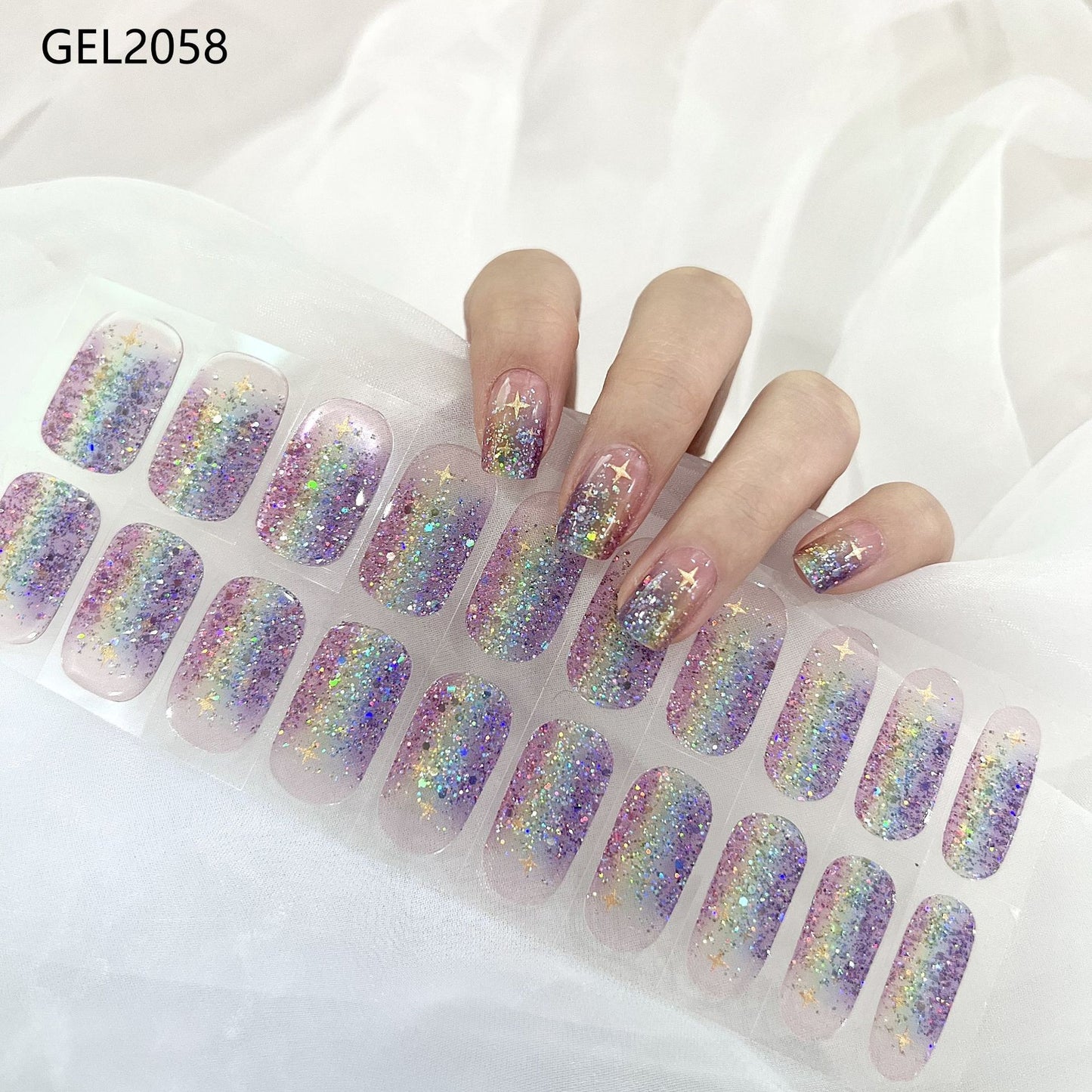 Pure Color Onion Powder Baking-free Gel Nail Art