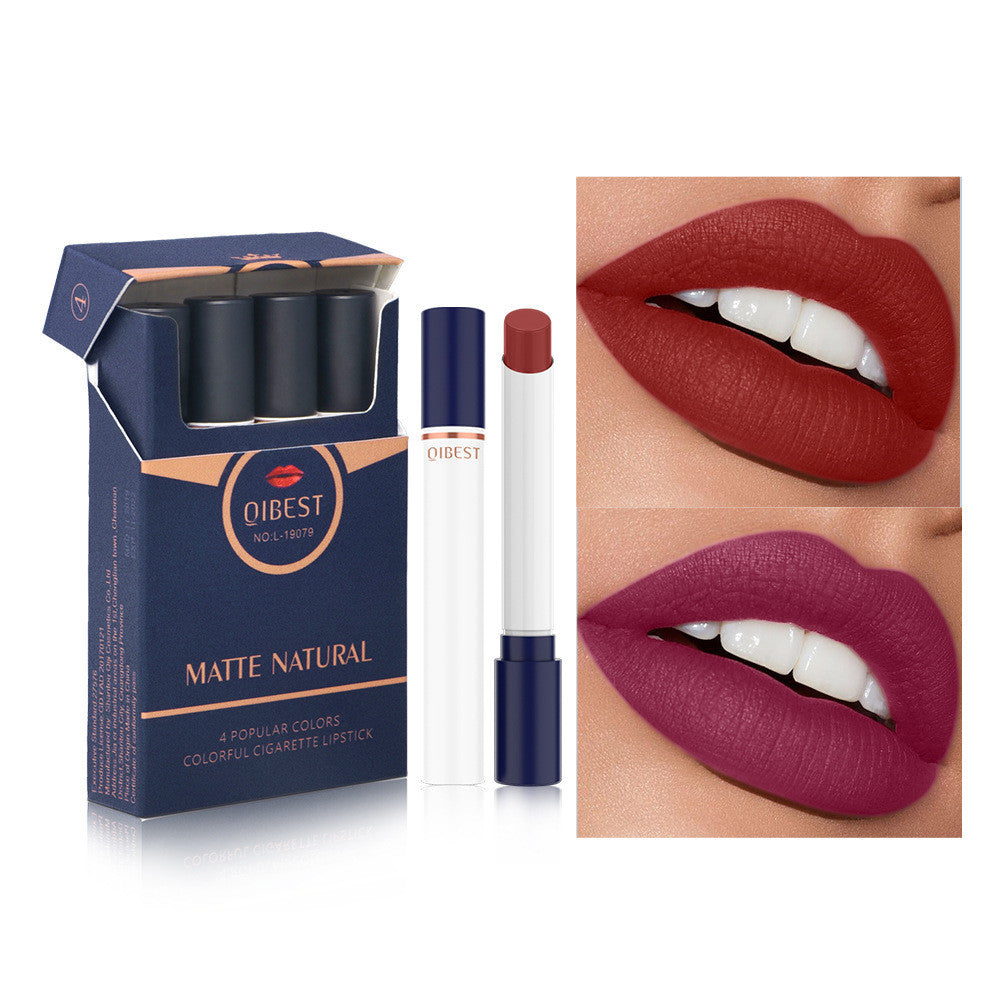 Long lasting cigarette tube lipstick set