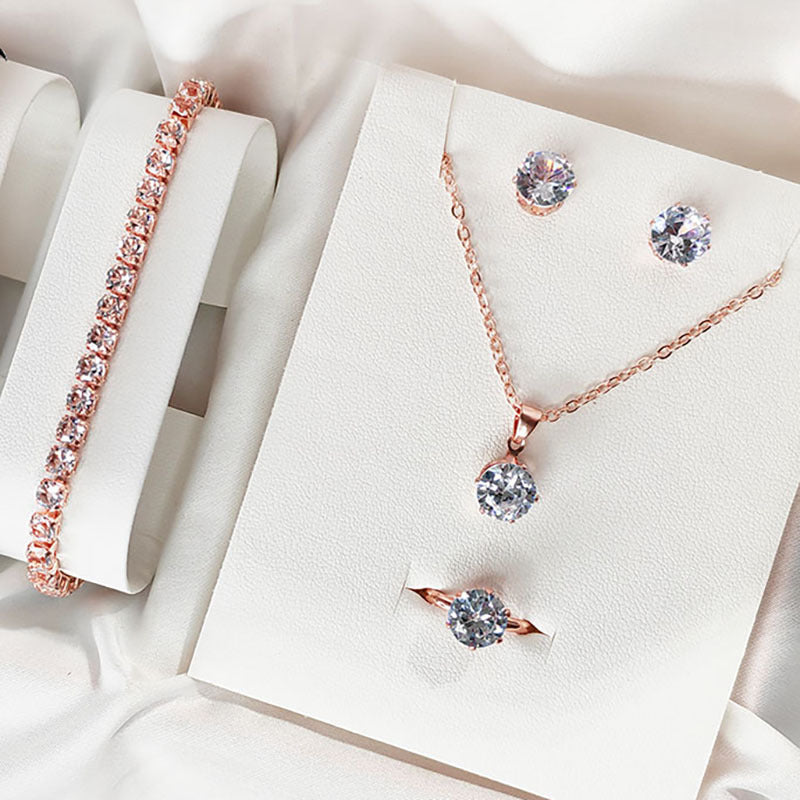 Leisure Gift Quartz Watch Five-piece Set Accessories Set