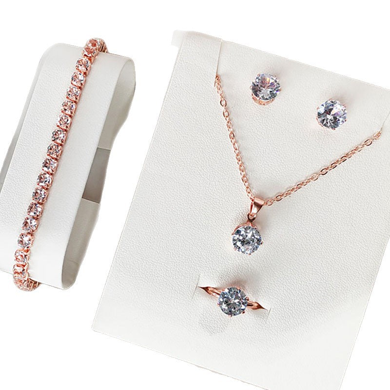 Leisure Gift Quartz Watch Five-piece Set Accessories Set