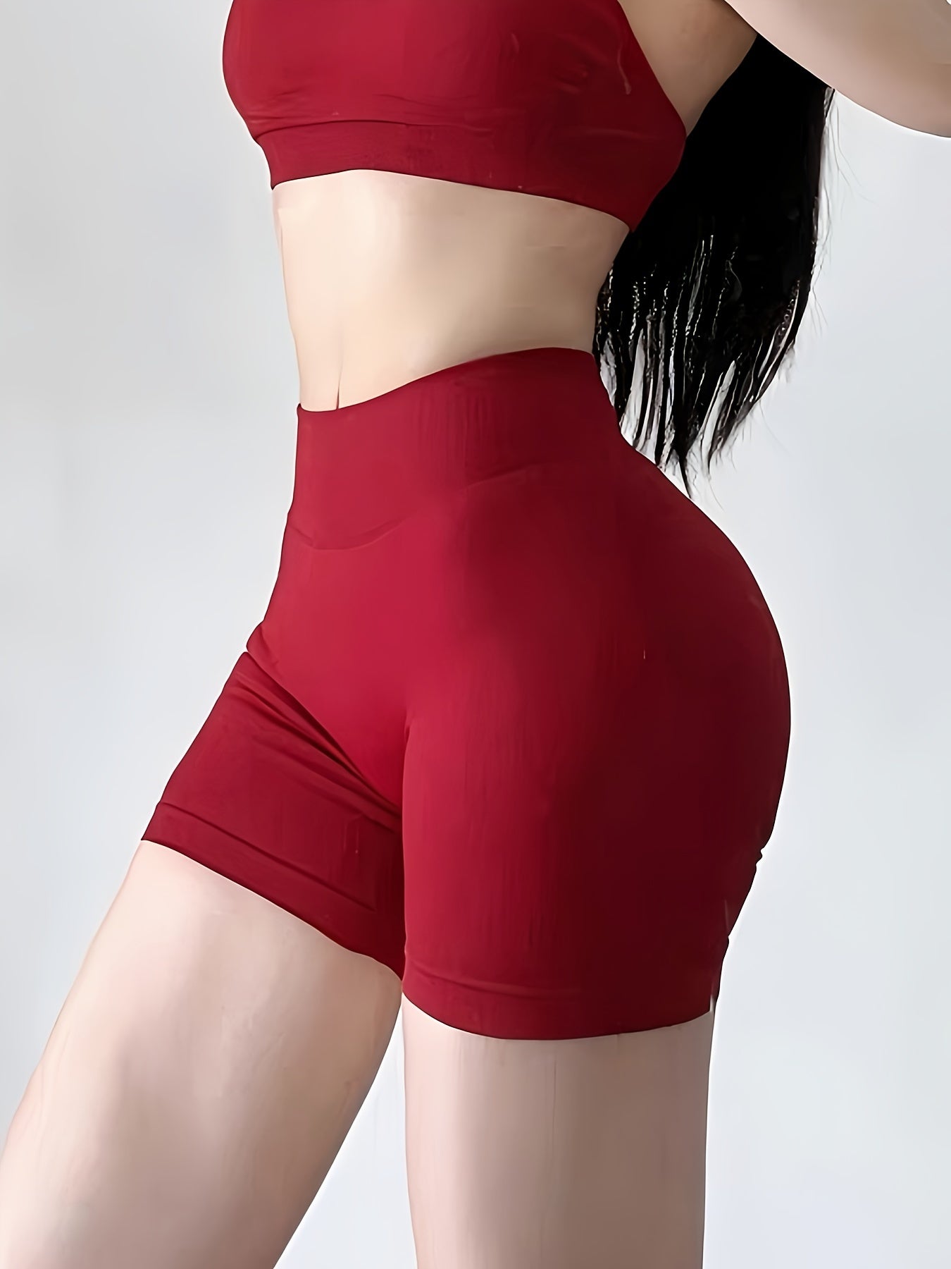 High-Waisted Yoga Shorts - Quick-Dry & Squat-Proof