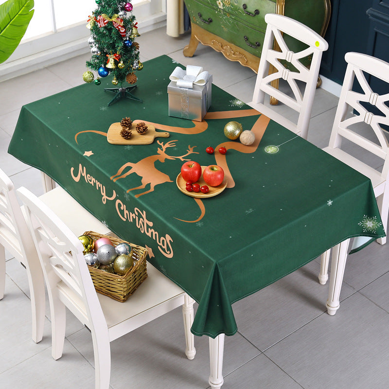 Nordic Christmas Digital Polyester Printed Tablecloth