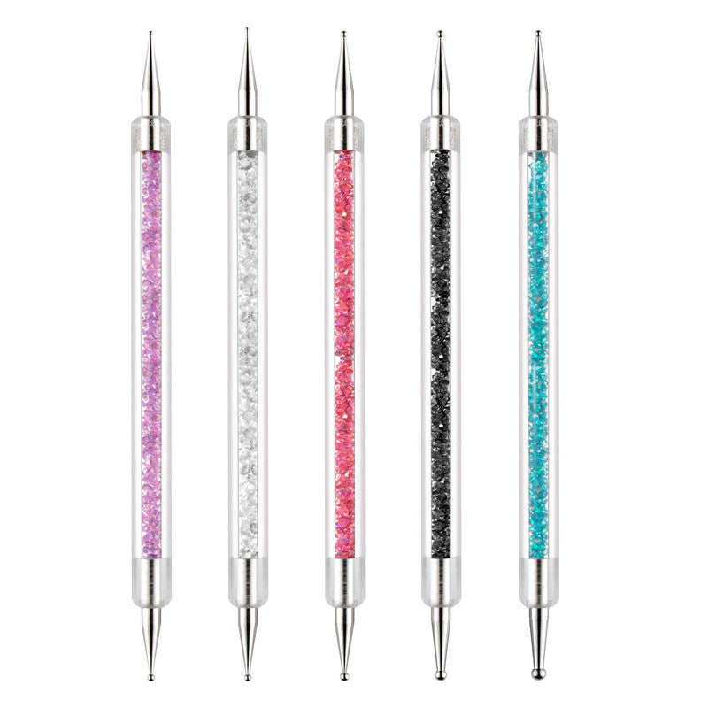 Crystal Clear Nail Set Tool With Rhinestones